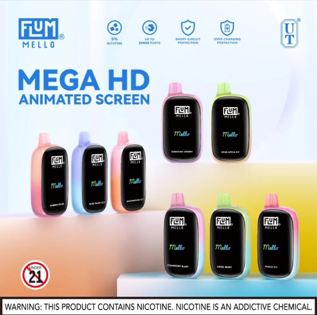 FLUM MELLO VAPE 20K Abu Amin Distribution Company AADC FLUM MELLO VAPE 20K Abu Amin Distribution Company AADC