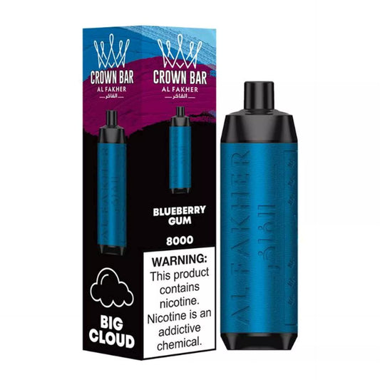 CROWN BAR AL FAKHER 8K Puffs - BLUEBERRY GUM