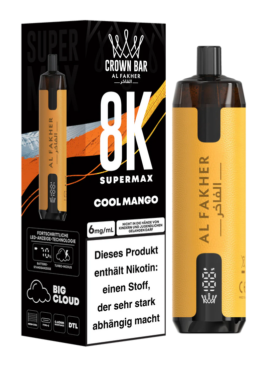 CROWN BAR AL FAKHER 8K Puffs - COOL MANGO
