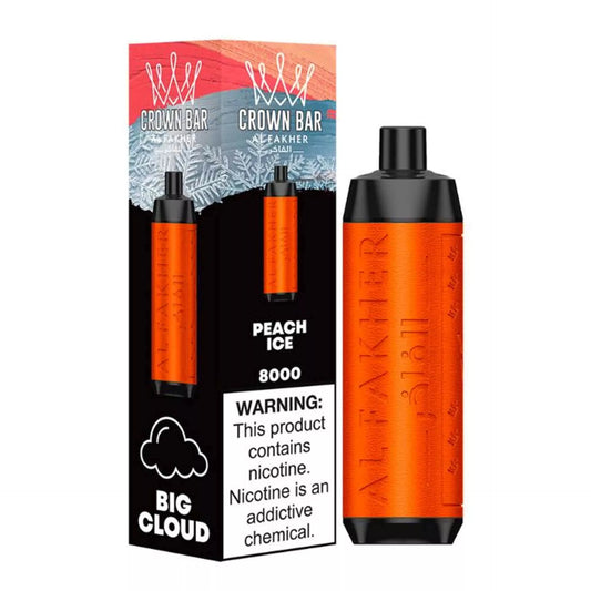 CROWN BAR AL FAKHER 8K Puffs - PEACH ICE