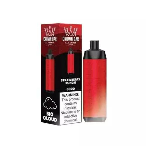 CROWN BAR AL FAKHER 8K Puffs - STRAWBERRY PUNCH