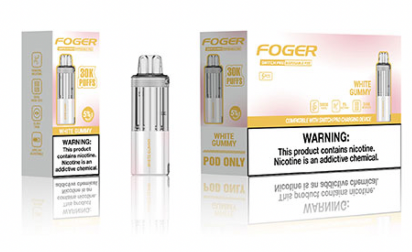 FOGER SWITCH POD-WHITE GUMMY