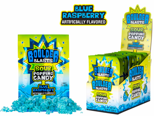 BOULDER BLAST POOPING CANDY - BLUE RASPBERRY