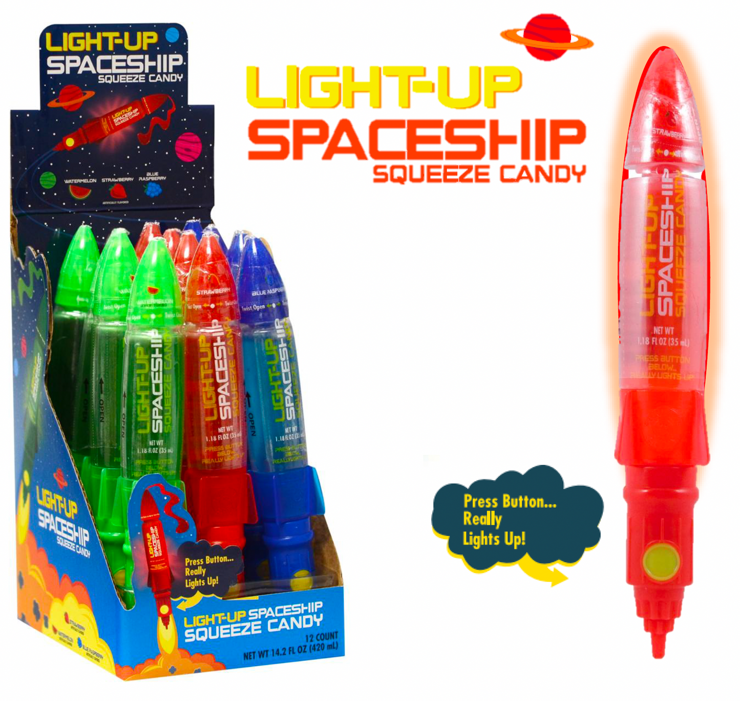 GLO-SPACESHIP SQUEEZE CANDY