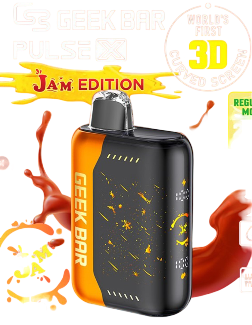 GEEK BAR PULSE X 25K Peach Jam Abu Amin Distribution Company AADC geek-bar-pulse-x-25k-peach-jam-abu-amin-distribution-company-aadc
