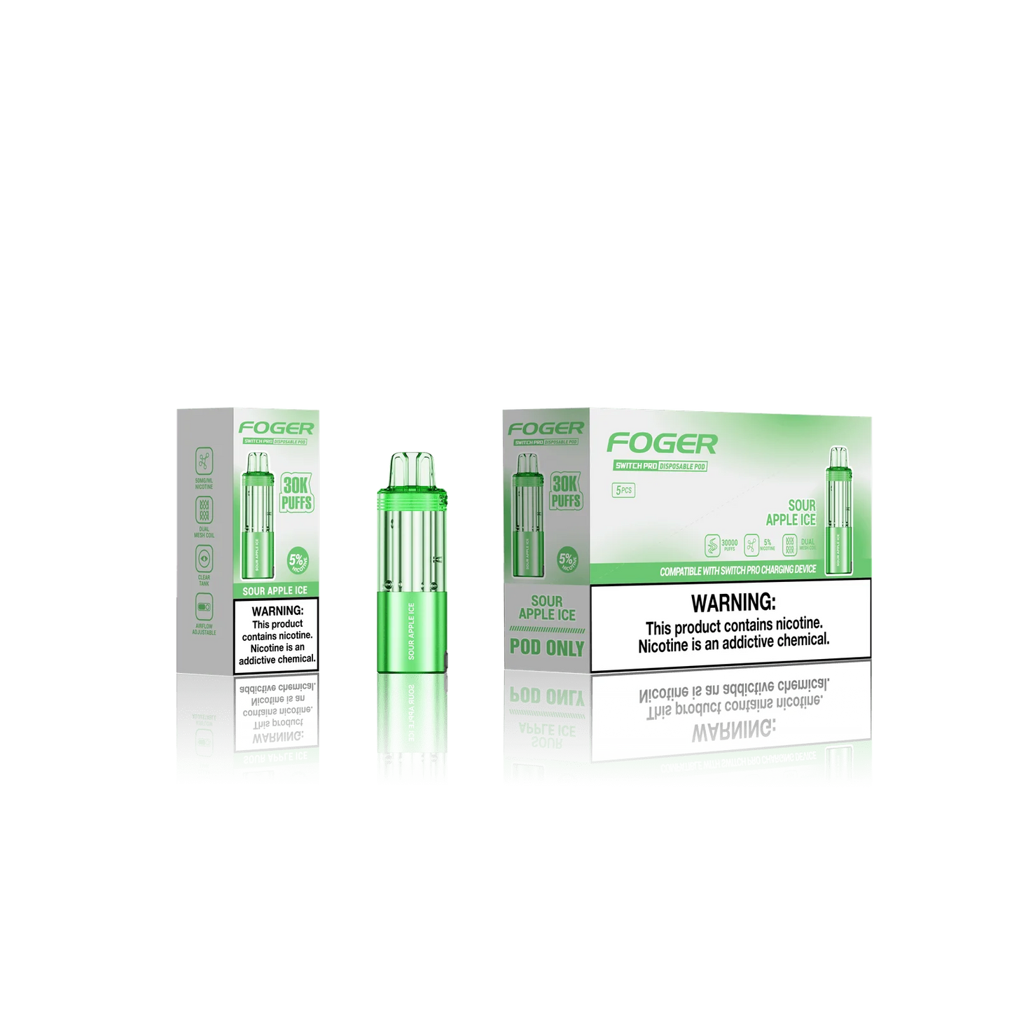 FOGER SWITCH POD - SOUR APPLE ICE
