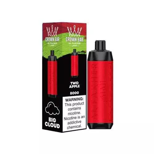 CROWN BAR AL FAKHER 8K Puffs - TWO APPLE