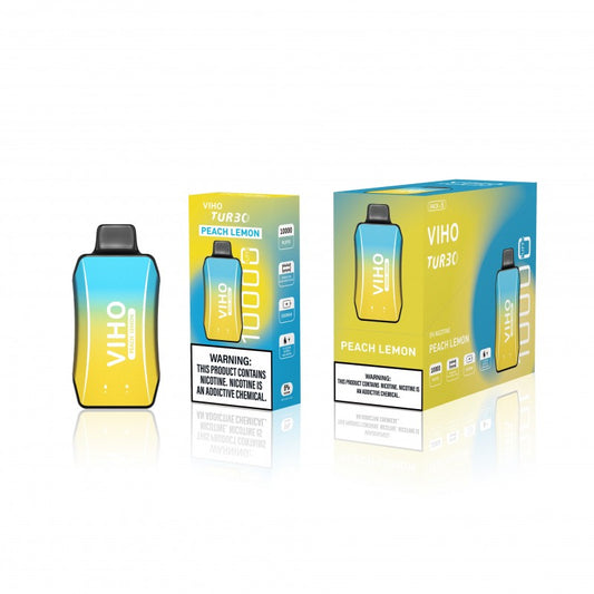 VIHO TURBO 10K DISPOSABLE - PEACH LEMON