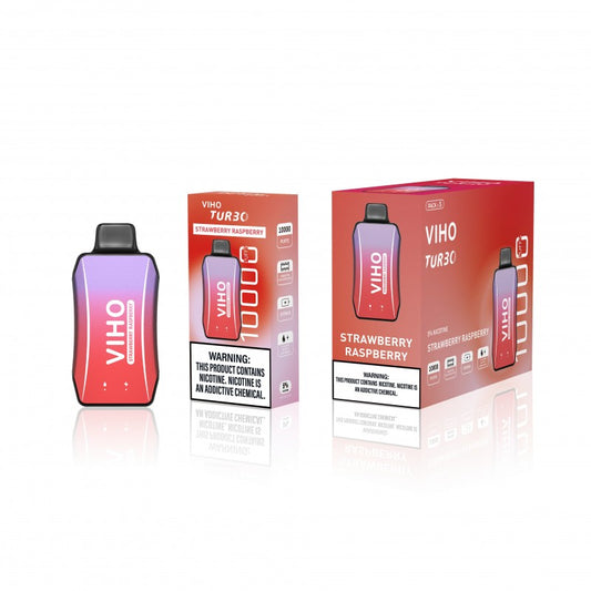 VIHO TURBO 10K DISPOSABLE - STRAWBERRY RASPBERRY