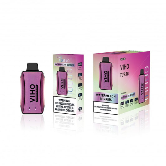 VIHO TURBO 10K DISPOSABLE - WATERMELON BERRIES