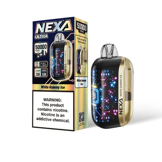 NEXA Ultra InvisaCloud 50K - White gamy ice