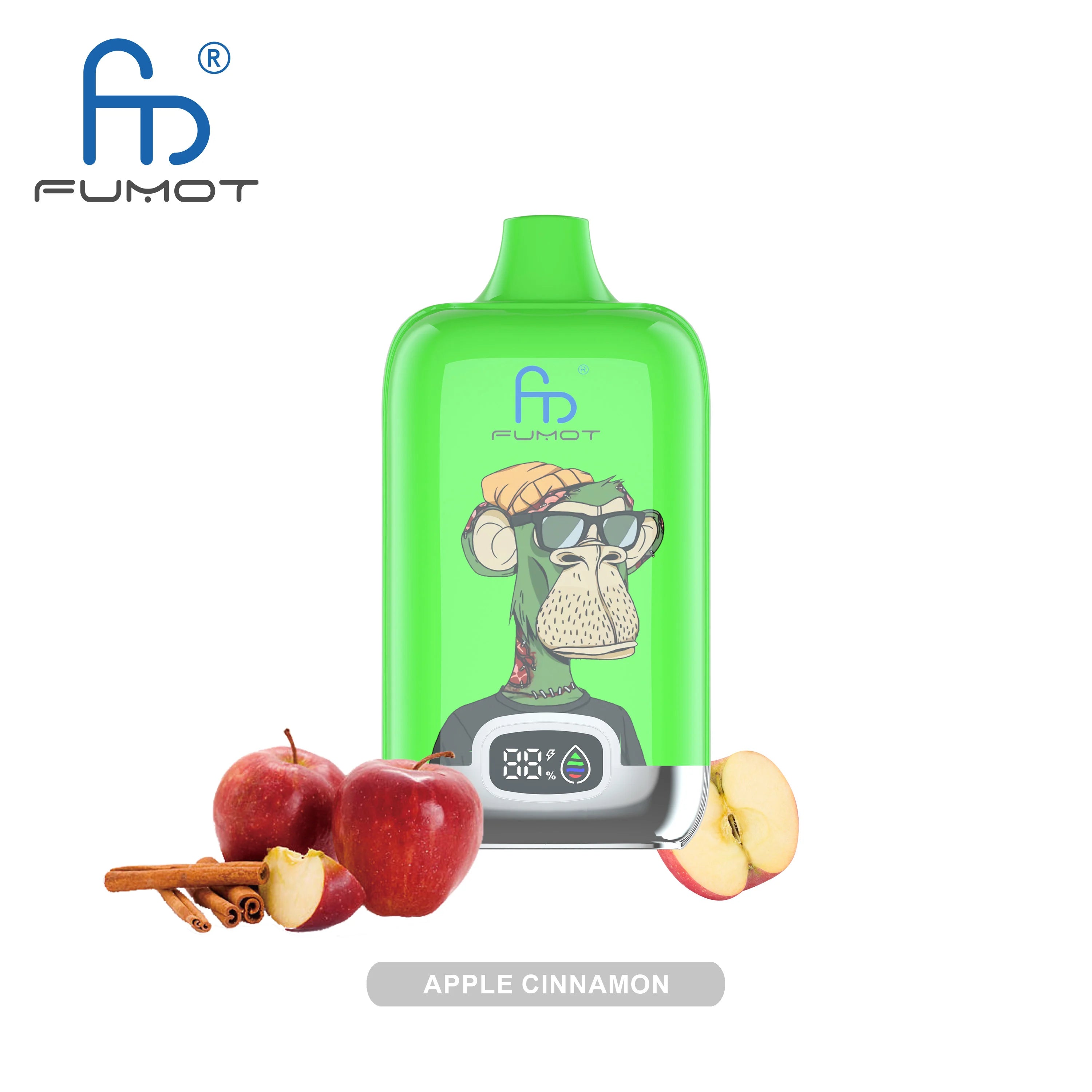Fumot Vape Diacetyl FUMOT DIGITAL BOX 12K Apple Cinnamon Abu Amin Distribution Company AADC Fumot Vape Diacetyl FUMOT DIGITAL BOX 12K Apple Cinnamon Abu Amin Distribution Company AADC