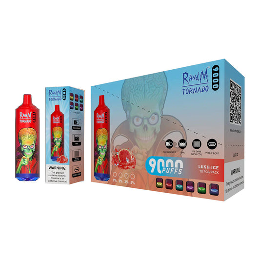 RANDM TORNADO 9K PUFFS DISPOSABLE VAPE Banana Custard