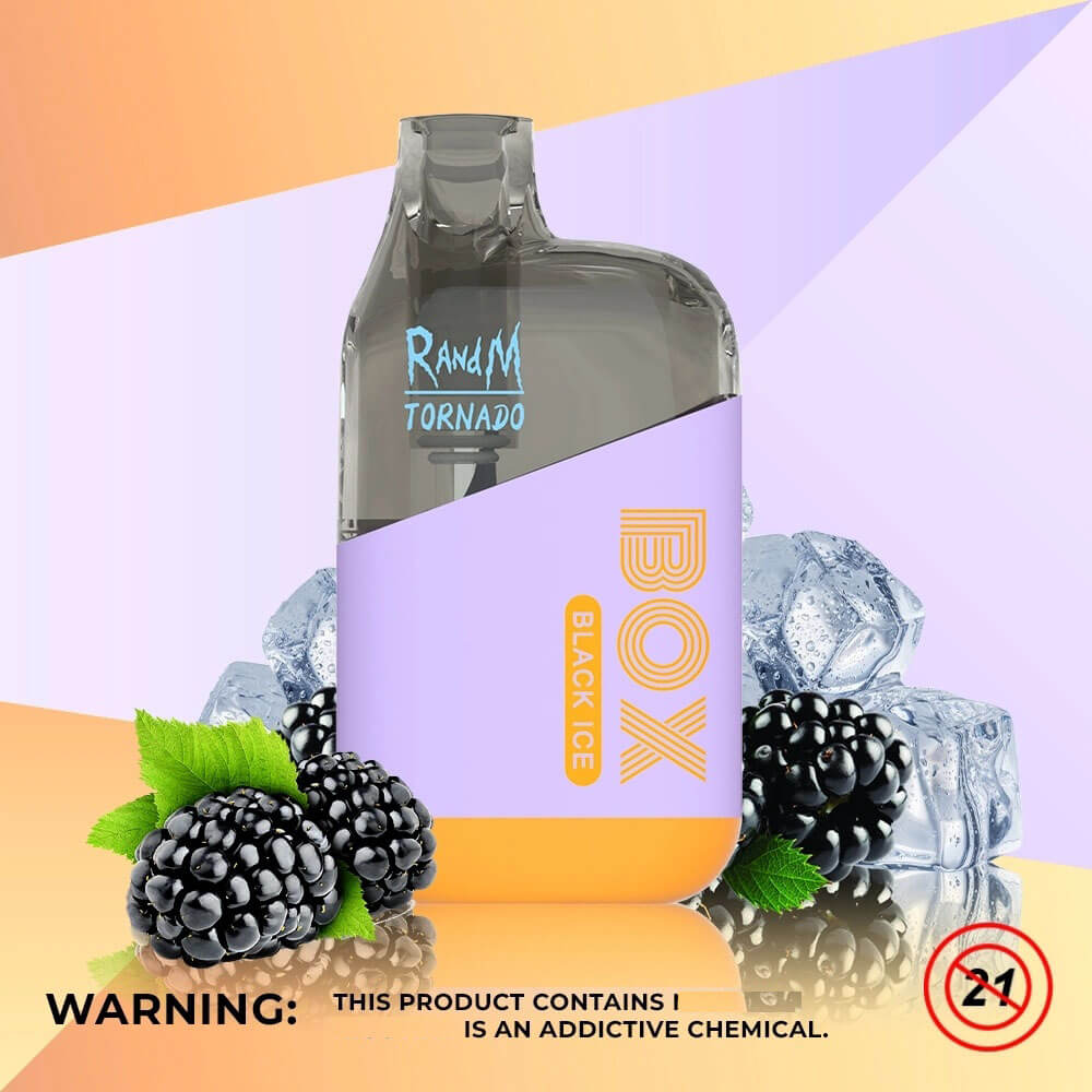 RandM TORNADO BOX 10K VAPE Black Ice