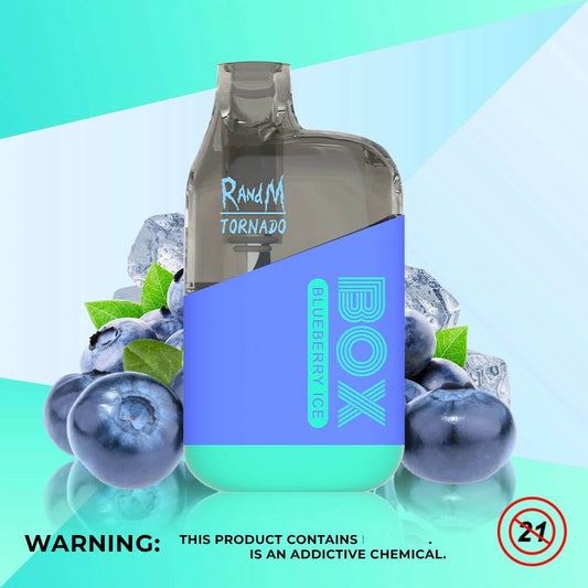 RandM TORNADO BOX 10K VAPE Blueberry Ice