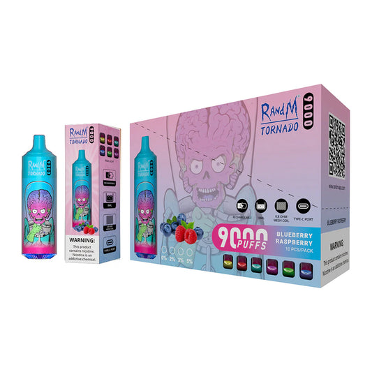 RANDM TORNADO 9K PUFFS DISPOSABLE VAPE Blueberry Raspberry