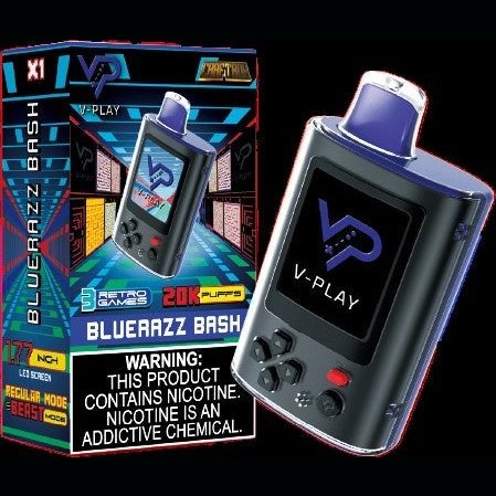 V-Play 20K Disposable Vape Bluerazz Bash Abu Amin Distribution Company AADC V-Play 20K Disposable Vape Bluerazz Bash Abu Amin Distribution Company AADC