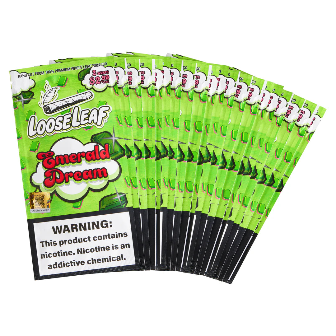 LOOSELEAF 2-PACK WRAPS EMERALD DREAM (40 COUNT)
