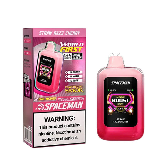 Spaceman Nebula 25K Plus - Straw Razz Cherry