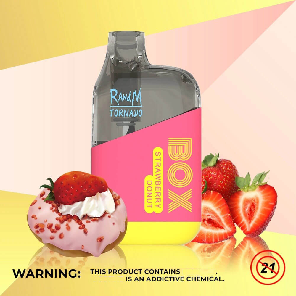 RandM TORNADO BOX 10K VAPE Strawberry Donut