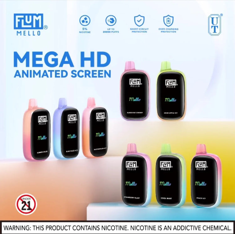 FLUM MELLO VAPE 20K Abu Amin Distribution Company AADC FLUM MELLO VAPE 20K Abu Amin Distribution Company AADC