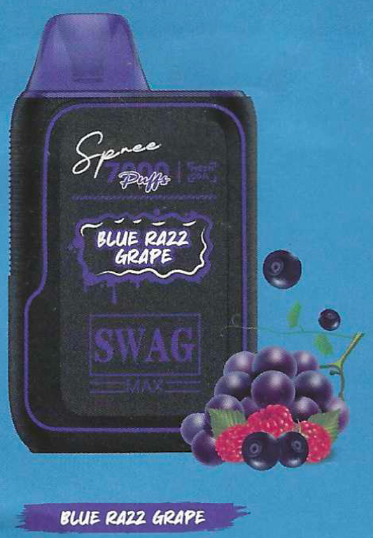 SWAG MAX 7K BLUE RAZZ GRAPE