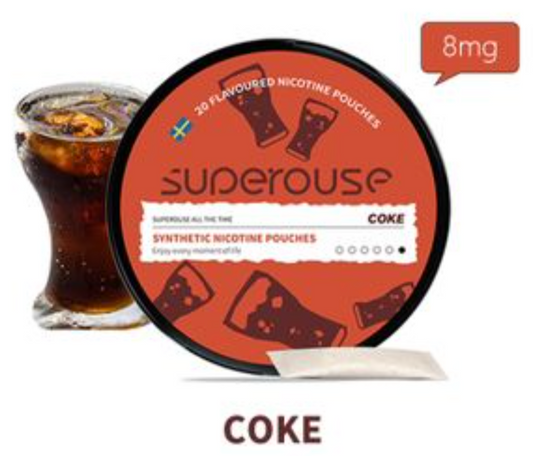 SUPEROUSE POUCHES 8mg - COKE