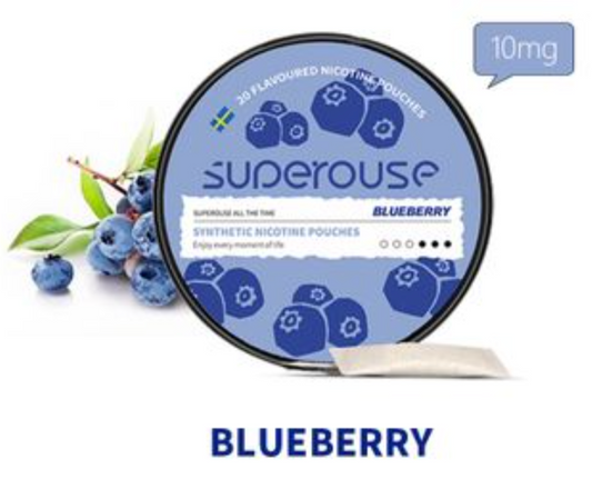 SUPEROUSE POUCHES 10mg - BLUEBERRY