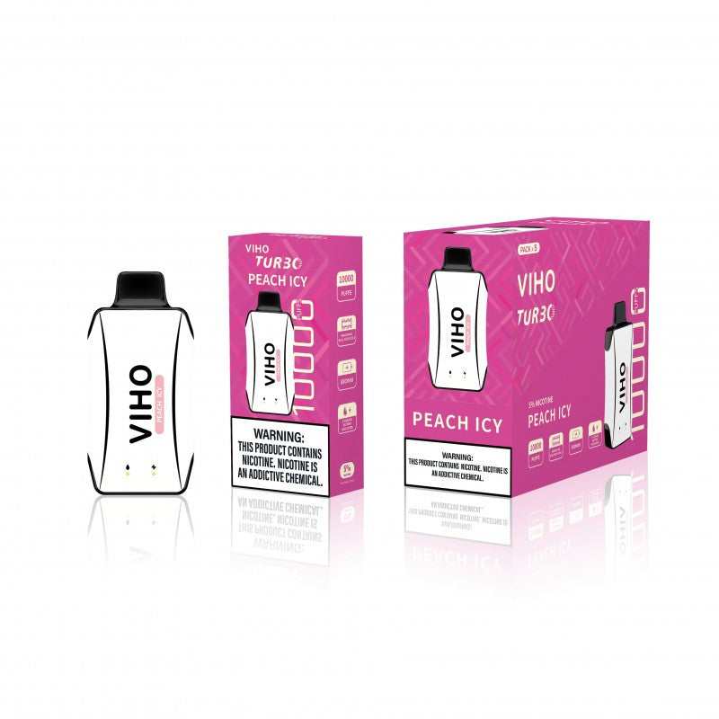 VIHO TURBO 10K Disposable - PEACH ICY