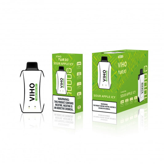 VIHO TURBO 10K Disposable - SOUR APPLE ICY