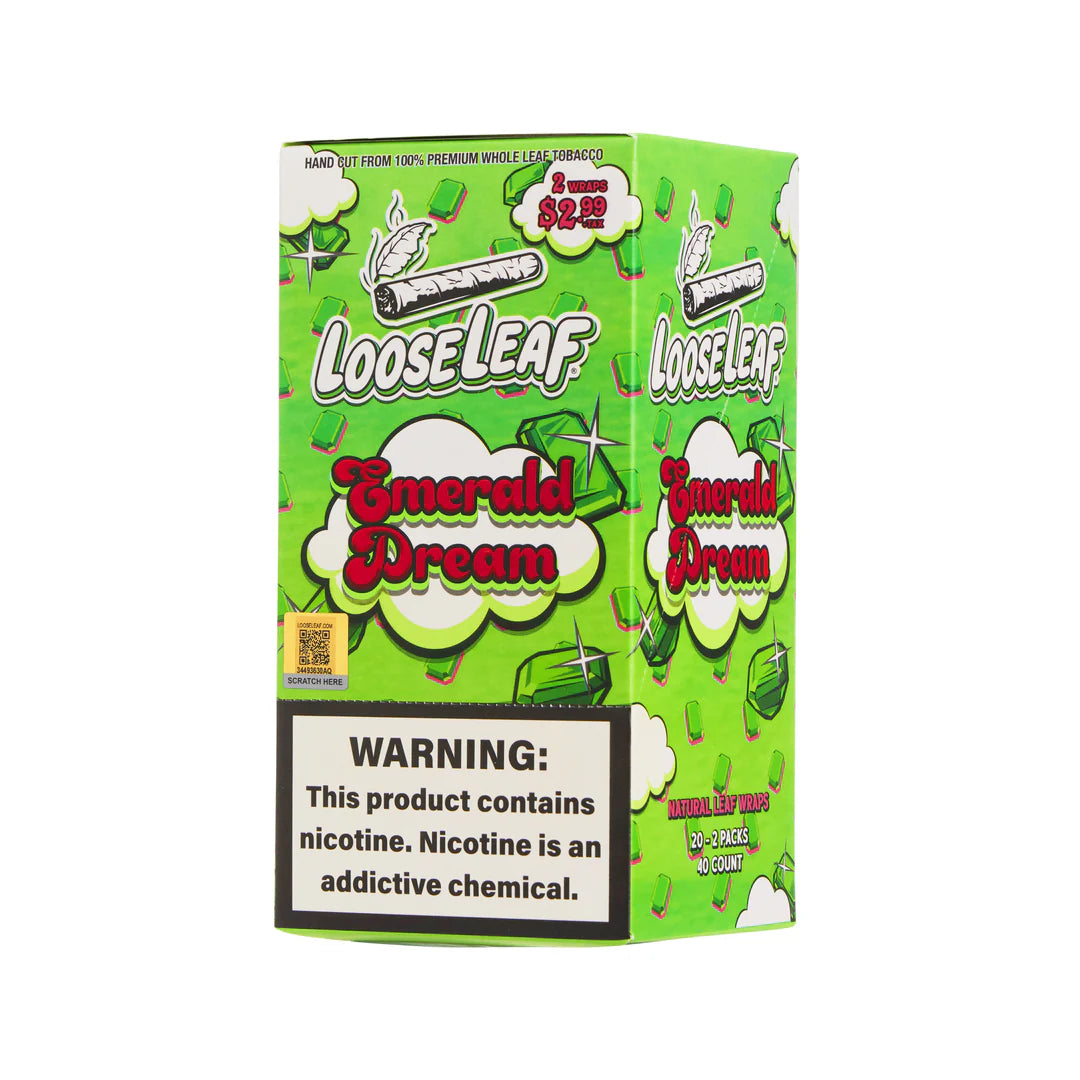 LOOSELEAF 2-PACK WRAPS EMERALD DREAM (40 COUNT)