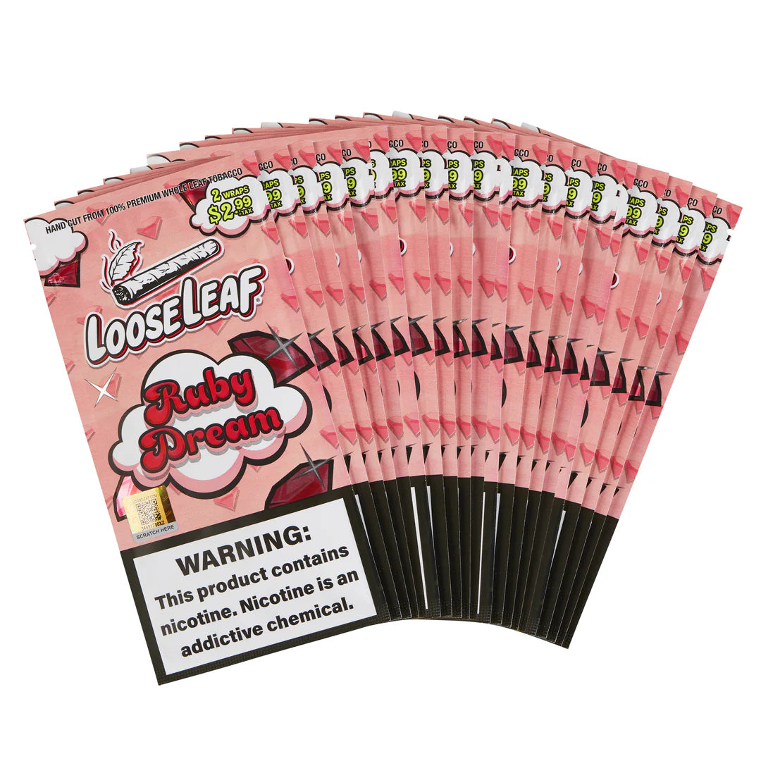 LOOSELEAF 2-PACK WRAPS RUBY DREAM (40 Count)